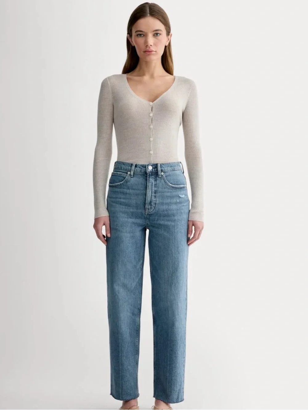 Everlane The Way-High Jeans High Rise Straight Leg Denim Size 31 NWOT